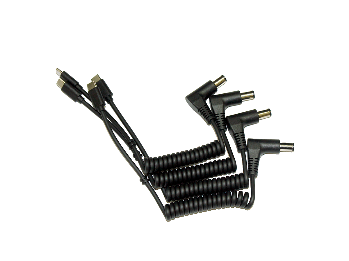 Coiled USB-C to Dell Cables (4-Pack)